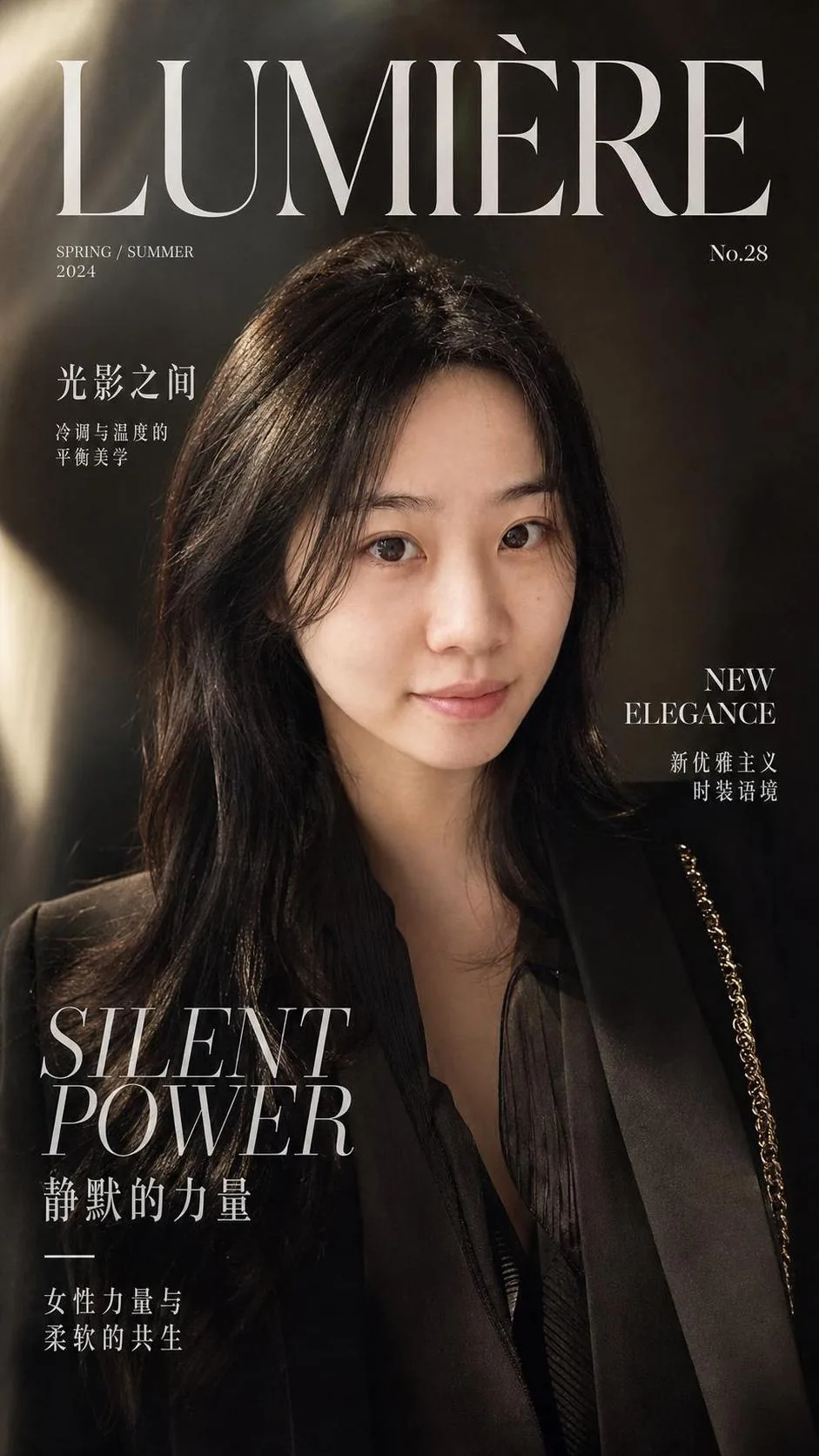AI editorial magazine cover style from one selfie